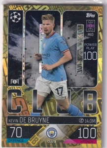 Topps Match Attax CL Extra 22/23 Edición Limitada CLU 2 Kevin De Bruyne 100 Club - Imagen 1 de 1