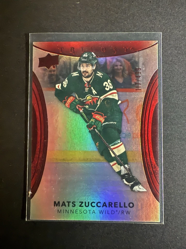 2022-23 Upper Deck Trilogy - Red #33 Mats Zuccarello /499 - Image 1 of 2