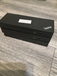 Lot X 3 Lenovo ThinkPad Thunderbolt 3 4 Dock Gen 2 (40AN) Dock Only -for Parts - Picture 1 of 7