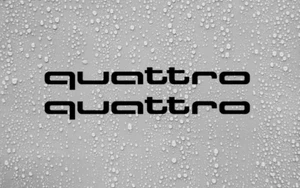 2x pegatinas calcomanías quattro. Traje audi tt a4 a1 s4 s5 rs4 rs5 a3 s3 rs3 a6 s6 rs6 - Imagen 1 de 4