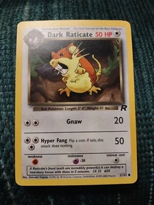 Dark Raticate 51/82 Team Rocket Pokemon LP/NM - Picture 1 of 3