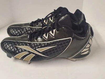 Мужские бейсбольные бутсы Reebok Authentic Collection черные/белые кожа размер 11,5  - Изображение 1 из 4