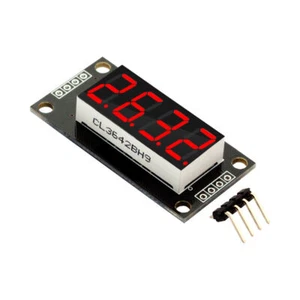 Módulo de pantalla LED rojo tubo digital de 4 bits TM1637 de 7 segmentos de 0,36 pulgadas para #F21 - Imagen 1 de 4