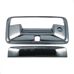 Tailgate Handle Cover for 2015-2019 Chevy Silverado HD w/Cam Cutout[Chrome] - Picture 1 of 2