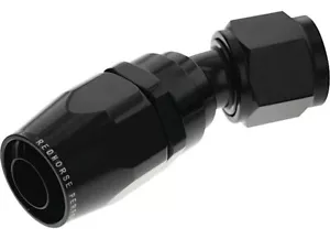 RED HORSE BLACK FITTING HOSE END 30 DEGREE -8 AN FEMALE ALUM. # 1030-08-2 - Picture 1 of 1
