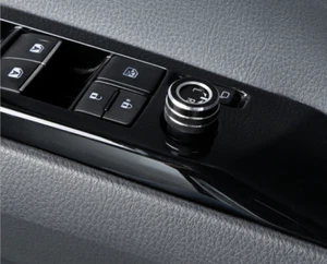 Black Aluminum Rearview Mirror Adjust Knob Trim For Toyota Corolla 2019-2024 - Foto 1 di 5