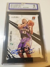 Grant Hill 2015 Panini Replay Short Print Auto/5 Mint 9