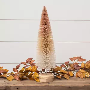 Tri-Color Autumnal Bottle Brush Tree 20" H - Picture 1 of 1