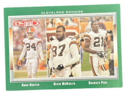 2006 Topps Total Alvin McKinley / Brodney Pool / Gary Baxter    #391 Browns - Image 1 of 2