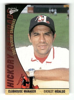 2003 Multi-Ad Hickory Crawdads Update #6 Everest Hidalgo NM-MT very rare BXCP02 - Image 1 of 2
