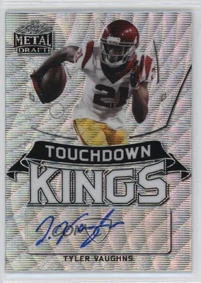 2021 Leaf Metal Draft Silver Wave /75 Tyler Vaughns #TK-TV1 Rookie Auto RC - Image 1 of 2