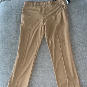 Callaway Pants Chino Men 38 30 Brown Golf Performance Opti Dry UPF Stretch NWT - Picture 1 of 8