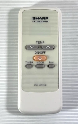 Controle remoto de ar condicionado Sharp CRMC-A671JBEZ original autêntico - TESTADO E FUNCIONA - Imagem 1 de 4