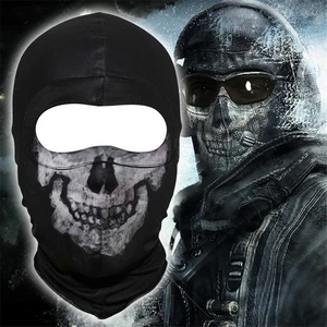 Game Call of Duty Modern Warfare 2 Skull Mask Full Face Helmet Hood Cosplay Prop - Picture 1 of 8