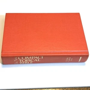 The New Compact Topical Bible,  Zondervan, 1972 Bible Handbook Series HB Orange - Picture 1 of 10