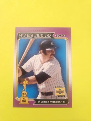THURMAN MUNSON 2001 U. GANADOR DEL PREMIO D MVP #159 YANKEES CATCHER Foto 1 de 3