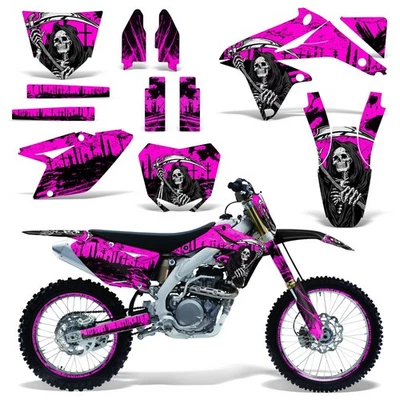 Graphic Stickers +#PLT/RIM Decals For Suzuki RMZ450 2008-2017 REAPER 2 PK - Imagem 1 de 2