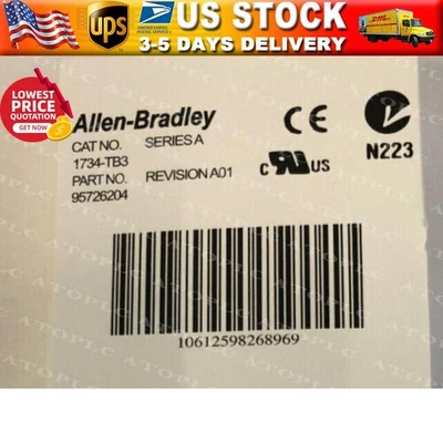 AB 1734-TB3 POINT I/O Module PLC  Sealed 1734TB3 US Free Tax - Image 1 of 4