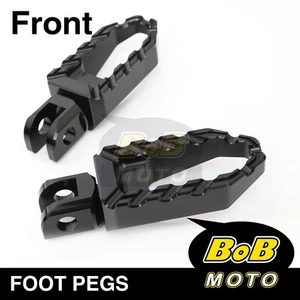 For Triumph America Carb 02-07 06 05 CNC BUZZ Rider Front Foot Pegs BLACK - Picture 1 of 5