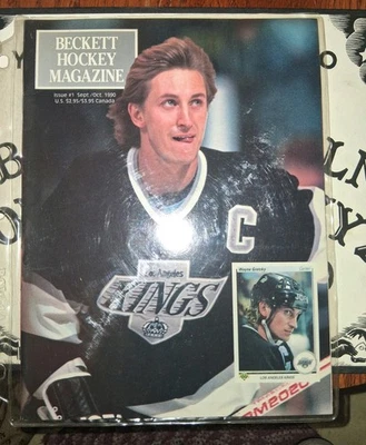 Beckett Hockey Magazine Issue #1, Sept/Oct 1990, Wayne Gretzky, La Kings, NHL - Image 1 of 2