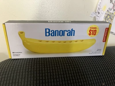 Kikkerland BANORAH Banana Menorah NEW MIB - Image 1 of 4