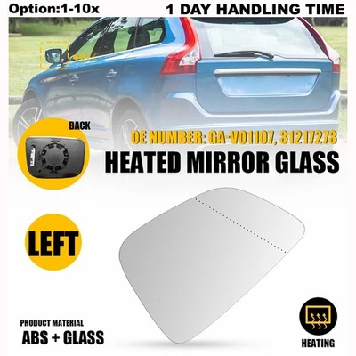 Espejo retrovisor delantero izquierdo térmico vidrio conductor para Volvo XC60 2010-2017 GA-VO1107 Foto 1 de 4