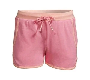 NEW Lands End 4 / 5 Pink FRENCH TERRY SHORTS Pull On Pockets girl XS HTF - Picture 1 of 5