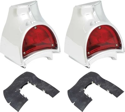 1957 Chevrolet Bel Air 150 210 Nomad; Tail Lamp Assemblies; Pair; Made in the - Image 1 of 2