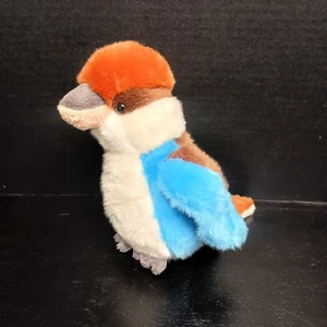 Plush Kookaburra Kingfisher 8" Bird Stuffed Animal - Picture 1 of 8