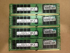 LOT (4) HP SAMSUNG 32GB 2RX4 PC4-2400T 819412-001 M393A4K40BB1-CRC0Q 809083-091 - Zdjęcie 1 z 1