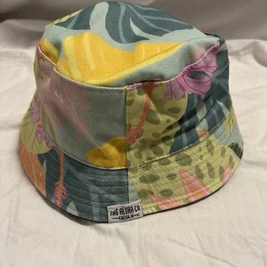 Tag Aloha Co. Bucket Hat Youth Kids Floral Colorful Hawaii Reversible Tropical - Picture 1 of 10