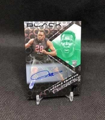 2022 Panini Black Arnold Ebiketie AUTO /10 EMERALD SSP Rookie Card No. 159 📈📈 - Image 1 of 4