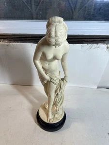 A. Santini Venus Skulptur nackte Frau badend 15" Made in Italy Vintage - Bild 1 von 24