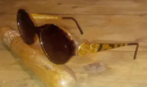 90er Jahre Laura Biagiotti Vintage Sonnenbrille Schildpatt / Gepard ? Unikat Italien - Bild 1 von 8
