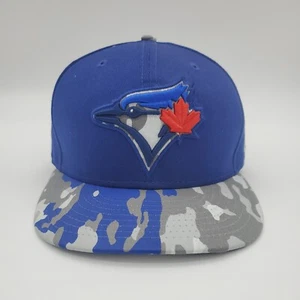 Camo Blue Jays  Strap Back Baseball Hat, Size M-L, New Era, Unisex - Picture 1 of 13