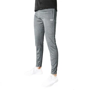 Mens Gym Slim Fit Trousers Quick Dry Tracksuit Bottoms Skinny Joggers Sweat Grey - Picture 1 of 3