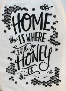 LOL Made You Smile, 28x28", Toalla de té, el hogar está donde está tu miel - Imagen 1 de 1