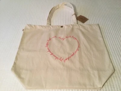 Bolso de Mano ED by Ellen Degeneres BE KIND Estampado Corazón Grande Lona NUEVO con Etiquetas Foto 1 de 4