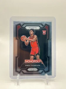 Tarjeta de novato Panini Prizm Monopoly Amen Thompson #33 RC 2023-24 Rockets NBA - Imagen 1 de 2