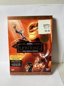 The Lion King 2-Disc DVD Special/Platinum Edition (Disney, 2003,) Used Once Exc. - Picture 1 of 2