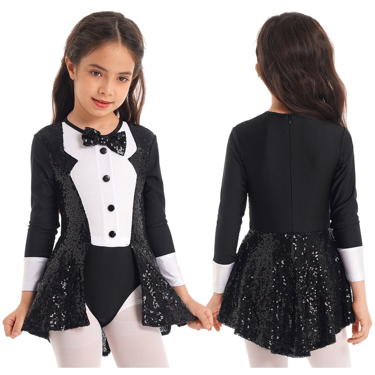 Abito Da Pattinaggio Bambina Con Paillettes - Vestito Ballo E Danza