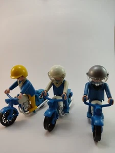 PLAYMOBIL DIFÍCIL LOTE DE 3 MOTOS ANTIGUAS  - Picture 1 of 10