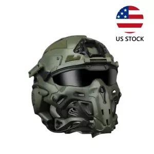 IN US! Tactical Helmet Built-in Headset Anti-fog Headset Modular Replace Lense - Picture 1 of 3