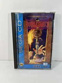 SEGA CD Double Switch CIB Complete Box Tested Works Registration Card Manual