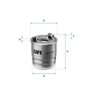 UFI Filtro combustible para MERCEDES-BENZ 24.111.00