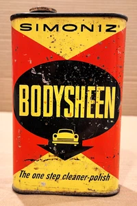 Seltene 1964 SIMONIZ BODYSHEEN One Pint Dose - leer - 1 Pt. - gas öl - Bild 1 von 10
