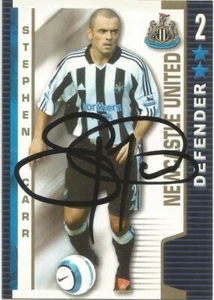 STEPHEN CARR SIGNED NEWCASTLE 2004/2005 SHOOT OUT TRADING CARD+COA - Picture 1 of 1