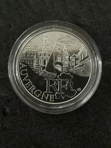 10 EURO SILBER 2011 AUVERGNE REGIONEN FRANKREICH / SOUS CAPSULE / SILVER EURO - Bild 1 von 3
