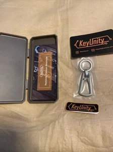 KeyUnity KM04 Sandblast Carabiner Keychain Clip, Quick Release EDC Key Holder - Picture 1 of 6