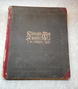 Original 1915 Shiawassee County Michigan ~ Standard Atlas ~ With Landowners - Picture 1 of 6